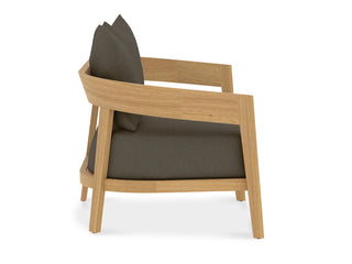 Ubud Outdoor Armchair in Teak / Sooty 5.