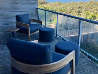 Ubud Outdoor Armchair in Teak / Sooty 7.