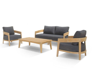 Ubud Teak Sofa Set | Outdoor Lounge Setting in Teak / Sooty / 4 Seater / Ubud Coffee Table_10
