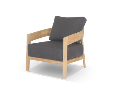 Ubud Teak Sofa Set | Outdoor Lounge Setting in Teak / Sooty / 5 Seater / Ubud Coffee Table_3