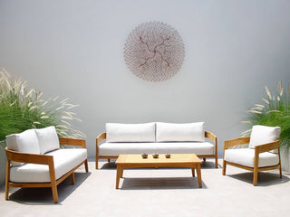 Ubud Teak Sofa Set | Outdoor Lounge Setting in Teak / Lopi Marble / 6 Seater / Ubud Coffee Table_1
