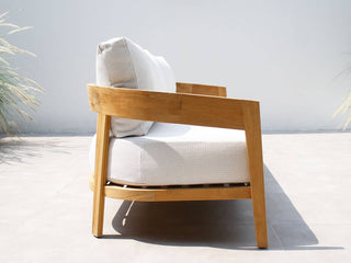Ubud Teak Sofa Set | Outdoor Lounge Setting in Teak / Lopi Marble / 4 Seater / Ubud Coffee Table_5