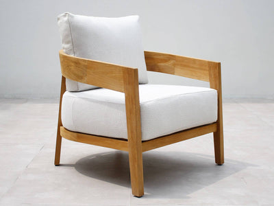 Ubud Teak Sofa Set | Outdoor Lounge Setting in Teak / Lopi Marble / 6 Seater / Ubud Coffee Table_6