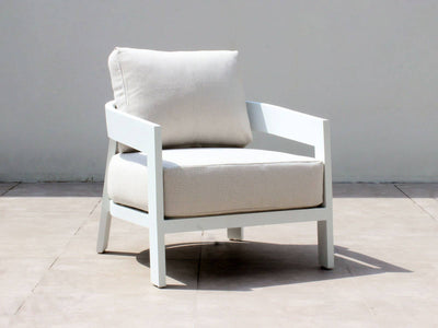 Ubud Sofa Set | Outdoor Lounge Setting in White / Lopi Marble / 4 Seater / Without Coffee Table_2