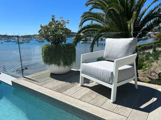 Ubud Sofa Set | Outdoor Lounge Setting in White / Grey Chine / 6 Seater / Aspen Coffee Table Set_3