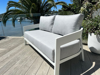 Ubud Sofa Set | Outdoor Lounge Setting in White / Grey Chine / 6 Seater / Aspen Coffee Table Set_4