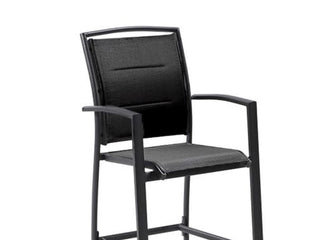 Verde Outdoor Bar Chair in Charcoal / Black 2.