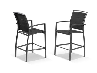 Verde Outdoor Bar Chair Set in Charcoal / Black / Set of 2_2