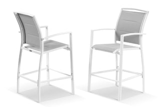 Verde Outdoor Bar Chair Set in White / Light Grey / Set of 2_2