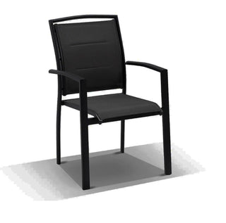 Adele Ceramic Extension Table & Verde  Chairs | Outdoor Dining Setting in Charcoal / Dark Grey_7