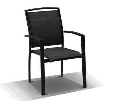 Modena Table & Verde Chairs | Outdoor Dining Setting in Charcoal / Light Grey / Black / 7pc 240cm_4