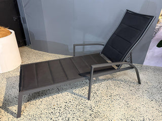 Verde Outdoor Sunlounge in Charcoal 1
