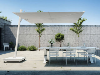 Versa UX 3m Square Cantilever Outdoor Umbrella with Base in Marble 3.