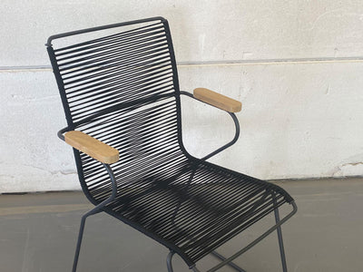 Viola Teak Arm Outdoor Dining Chair - detail.