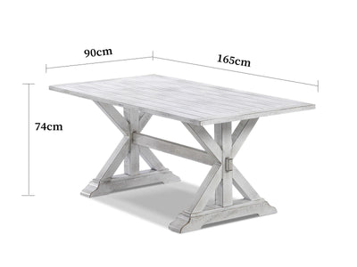 Vogue Outdoor Dining Table in 165x90cm 2.