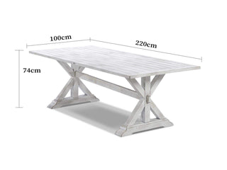 Vogue table with Valencia  Chairs  - 9pc Outdoor Dining Setting_4
