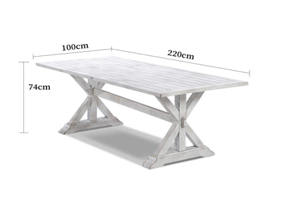 Vogue table with Valencia  Chairs  - 9pc Outdoor Dining Setting_4