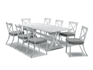Vogue table with Valencia  Chairs  - 9pc Outdoor Dining Setting_1