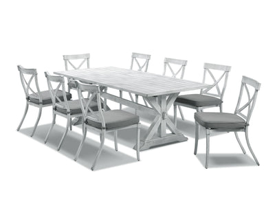 Vogue table with Valencia  Chairs  - 9pc Outdoor Dining Setting_1