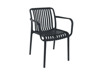 Barcelona Table & Voyage Chairs | Outdoor Dining Setting in Charcoal 4