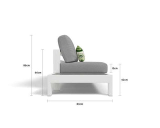 Aspen Ceramic Platform | Outdoor Lounge Setting in White / Light Grey / Grey Chine / 5 Seater 2RH-3LH / Aspen Coffee Table Set_4