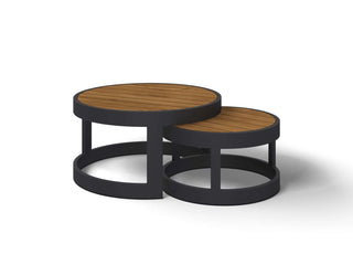 Aspen Teak Platform | Outdoor Lounge Setting in Charcoal / Sooty / Dark Grey / 4 Seater 2LH-2RH / Aspen Coffee Table Set_6