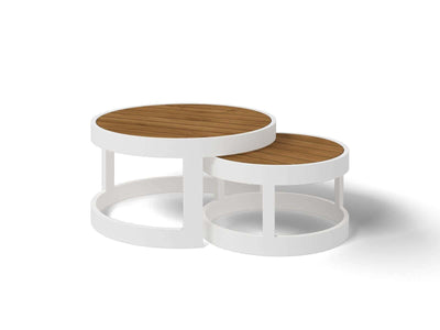 Aspen Teak Platform | Outdoor Lounge Setting in White / Light Grey / Grey Chine / 5 Seater 2LH-3RH / Aspen Coffee Table Set_10