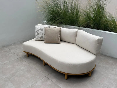 Wave 3 Seater Modular Outdoor Lounge in Left